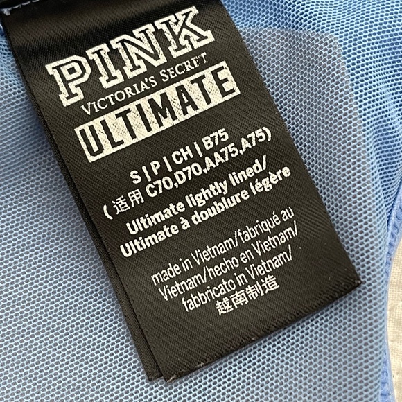 Victoria’s Secret PINK Ultimate Lightly Lined Strappy Sports Bra Size 32B - Picture 11 of 12